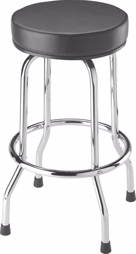 Picture of Chair - Bar Stool Chrome W/Blk Seat
