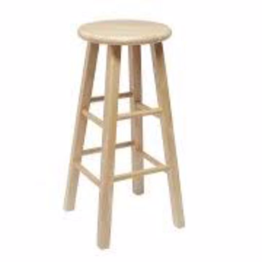 Picture of Chair - Bar Stool Natural Wood
