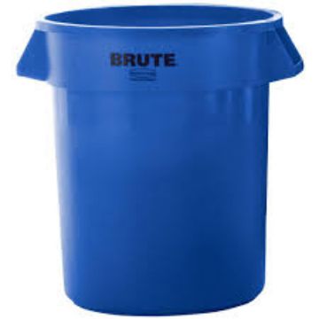 Show details for Trash Can - Recycle Blue Picture of Trash Can - Recycle Blue