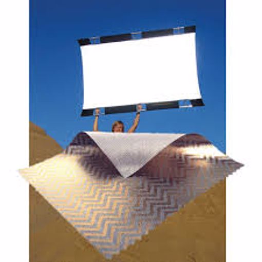 Picture of California SunBounce - 4' X 6' Fabric Only (Silver/Gold Zigzag)