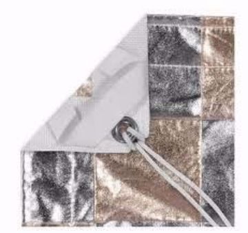 Show details for Lamay - 12’ X 12’  Silver / Gold Checkerboard Picture of Lamay - 12’ X 12’  Silver / Gold Checkerboard