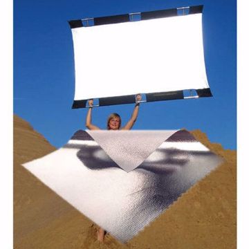 Show details for California SunBounce - 4' X 6' (Silver) Fabric Only Picture of California SunBounce - 4' X 6' (Silver) Fabric Only