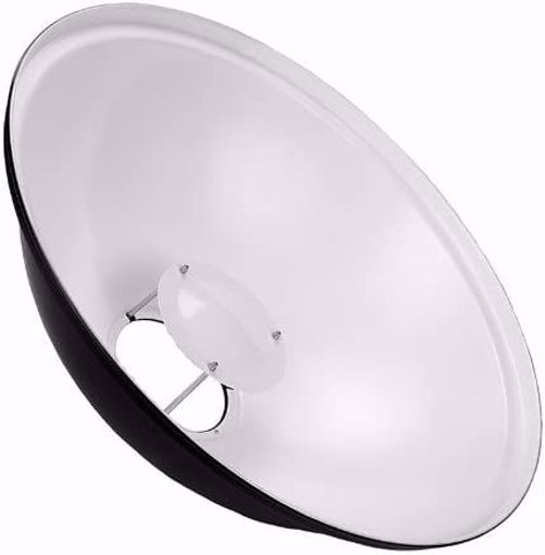 55cm White Studio Beauty Dish Profoto Fitting with Padded Carry Case Rigid Bag 
