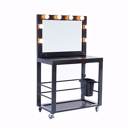 Picture of Makeup Table - Black Deluxe Metal