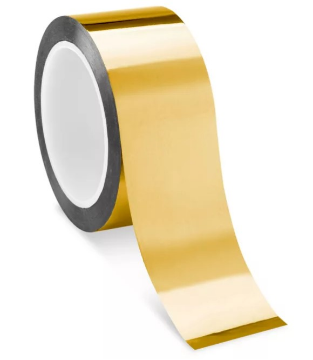 Show details for 2" Mylar Shiny Gold High Temp Tape-36 yd Picture of 2" Mylar Shiny Gold High Temp Tape-36 yd