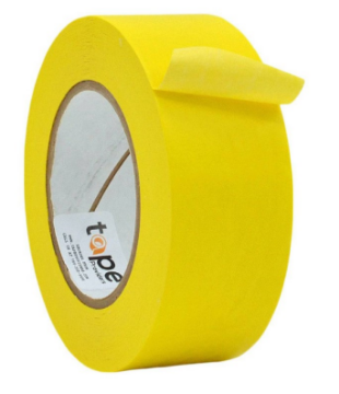 Show details for 2" Yellow Paper Tape Picture of 2" Yellow Paper Tape