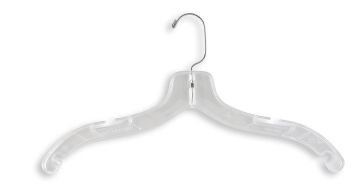 Show details for Box of Shirt (Top) Clear Hangers (100 ct) Picture of Box of Shirt (Top) Clear Hangers (100 ct)