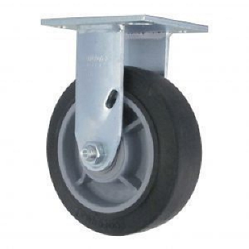 Show details for Casters - 6" X 2" Rigid Black Picture of Casters - 6" X 2" Rigid Black