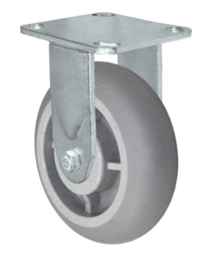 Show details for Casters - 6" X 2" Rigid Gray/Black Balloon Picture of Casters - 6" X 2" Rigid Gray/Black Balloon