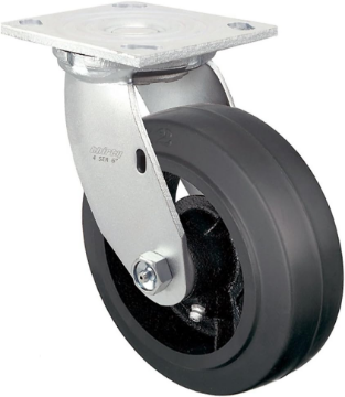 Show details for Casters - 6" X 2" Swivel Black “Dumpster” Picture of Casters - 6" X 2" Swivel Black “Dumpster”