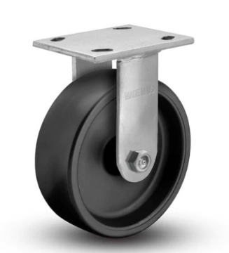 Show details for Casters - 8" X 2" Rigid Black Picture of Casters - 8" X 2" Rigid Black
