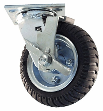 Show details for Casters - 8" X 2" Carefree Swivel Black Picture of Casters - 8" X 2" Carefree Swivel Black