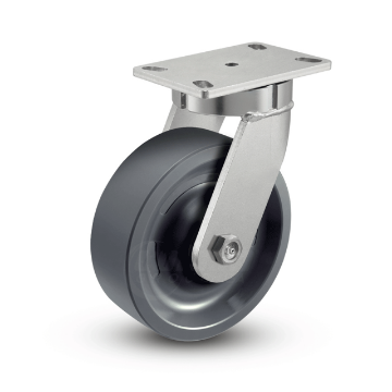 Show details for Casters - 8" X 2" Swivel Gray Picture of Casters - 8" X 2" Swivel Gray