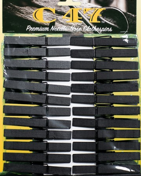 Show details for Clothes Pins - C47’s - black Picture of Clothes Pins - C47’s - black