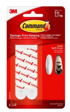 Show details for Command Hooks - Lg Refill Strips-8pk Picture of Command Hooks - Lg Refill Strips-8pk
