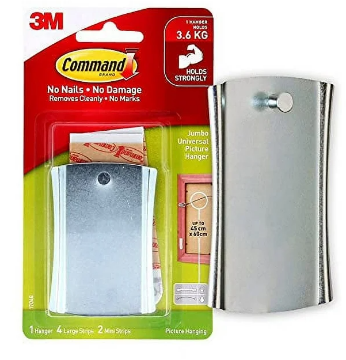 Show details for Command Hooks - Wide Metal Strip - Picture Hanger Picture of Command Hooks - Wide Metal Strip - Picture Hanger
