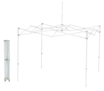 Show details for EZUP - 10x10 Steel Frame White Picture of EZUP - 10x10 Steel Frame White