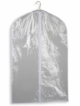 Show details for Garment/ Suit Bag - 40" Zippered Clear Picture of Garment/ Suit Bag - 40" Zippered Clear