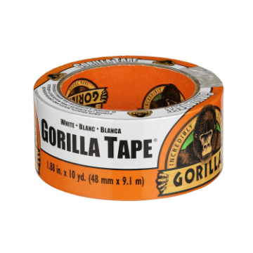 Show details for Gorilla White Duct Tape, 2” x 10 yd Picture of Gorilla White Duct Tape, 2” x 10 yd