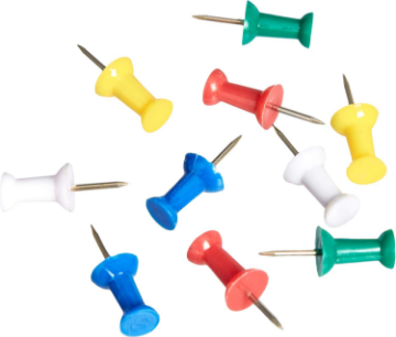 Show details for Push Pins- Aluminum (100) Picture of Push Pins- Aluminum (100)