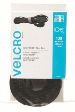 Show details for Velcro one wrap thin ties (100ct) Picture of Velcro one wrap thin ties (100ct)