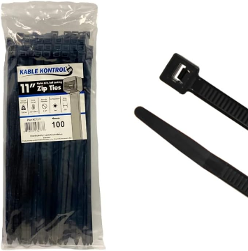 Show details for Zip Ties - 11" Black
Kable Kontrol 100 Ct. Picture of Zip Ties - 11" Black
Kable Kontrol 100 Ct.