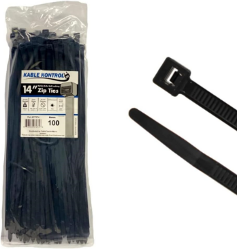 Show details for Zip Ties - 14" Black
Kable Kontrol Picture of Zip Ties - 14" Black
Kable Kontrol