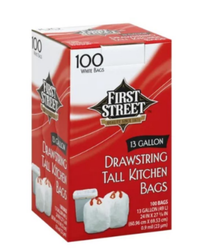 Show details for Trash Bag - Tall Kitchen 13 Gallon 100ct liner Picture of Trash Bag - Tall Kitchen 13 Gallon 100ct liner