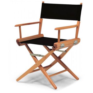 Show details for Directors Chair - Seat/Back Black 5c Picture of Directors Chair - Seat/Back Black 5c