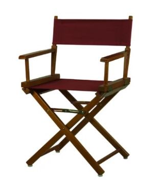 Show details for Directors Chair - Seat/Back Burgandy 25c Picture of Directors Chair - Seat/Back Burgandy 25c