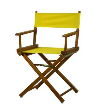 Show details for Directors Chair - Seat/Back Canary 16c Picture of Directors Chair - Seat/Back Canary 16c
