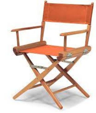 Show details for Directors Chair - Telescope Seat & Back Orange 9c Picture of Directors Chair - Telescope Seat & Back Orange 9c