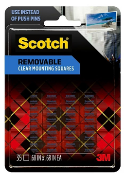 Show details for Scotch - Squares Clear 35 ct. Picture of Scotch - Squares Clear 35 ct.