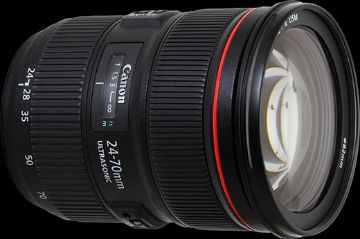 Show details for Lens - Canon EF 24 - 70 mm F2.8L Lens Picture of Lens - Canon EF 24 - 70 mm F2.8L Lens