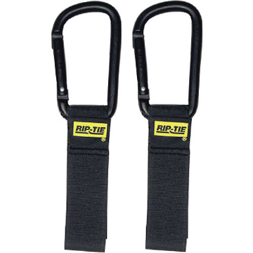 Show details for Rip-Tie - CableCarrier with Carabiner 1” x 6” 2 Pack - Black Picture of Rip-Tie - CableCarrier with Carabiner 1” x 6” 2 Pack - Black