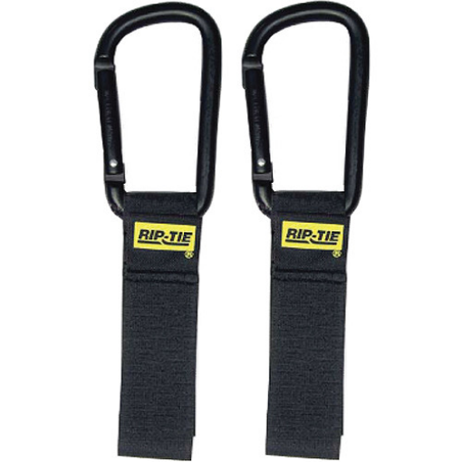 Picture of Rip-Tie - CableCarrier with Carabiner 1” x 6” 2 Pack - Black