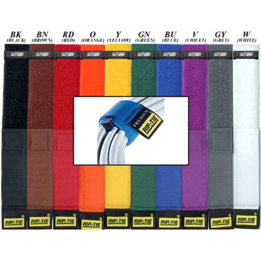 Picture of Rip-Tie - RipLock 1” x 6.5” 10 Pack - Rainbow