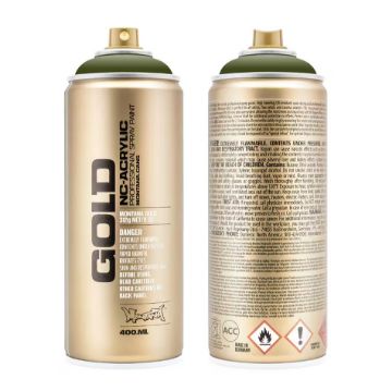 Show details for Montana Gold Acrylic Spray Paint CL.6340 - OLIVE GREEN Picture of Montana Gold Acrylic Spray Paint CL.6340 - OLIVE GREEN