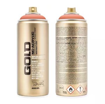 Show details for Montana Gold Acrylic Spray Paint CL.2130 - SHRIMP DARK Picture of Montana Gold Acrylic Spray Paint CL.2130 - SHRIMP DARK