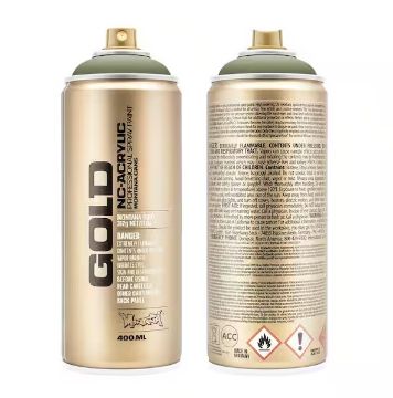 Show details for Montana Gold Acrylic Spray Paint CL.6410 - MANILA GREEN Picture of Montana Gold Acrylic Spray Paint CL.6410 - MANILA GREEN