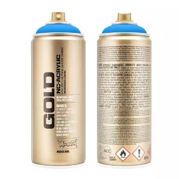 Show details for Montana Gold Acrylic Spray Paint F.5000 - FLAME BLUE Picture of Montana Gold Acrylic Spray Paint F.5000 - FLAME BLUE