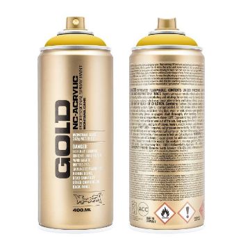 Show details for Montana Gold Acrylic Spray Paint G.1030 - BANANA Picture of Montana Gold Acrylic Spray Paint G.1030 - BANANA