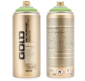Show details for Montana Gold Acrylic Spray Paint G.6020 - GREEN APPLE Picture of Montana Gold Acrylic Spray Paint G.6020 - GREEN APPLE