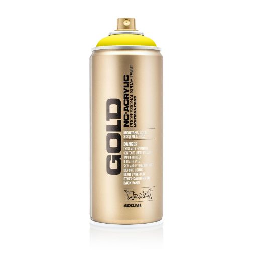 Picture of Montana Gold Acrylic Spray Paint - P1000: 100% YELLOW