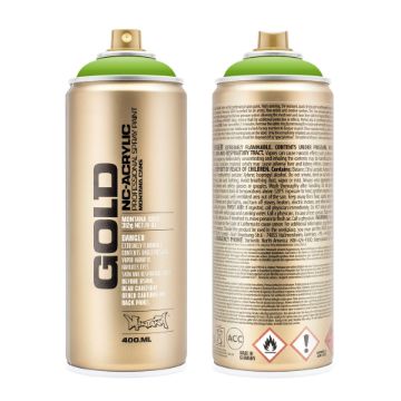Show details for Montana Gold Acrylic Spray Paint S.6000 - SHOCK GREEN LIGHT Picture of Montana Gold Acrylic Spray Paint S.6000 - SHOCK GREEN LIGHT