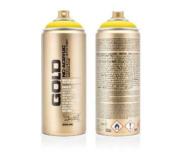 Show details for Montana Gold Acrylic Spray Paint S.1000 - SHOCK YELLOW LIGHT Picture of Montana Gold Acrylic Spray Paint S.1000 - SHOCK YELLOW LIGHT