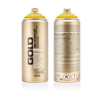 Show details for Montana Gold Acrylic Spray Paint S.1010 - SHOCK YELLOW Picture of Montana Gold Acrylic Spray Paint S.1010 - SHOCK YELLOW