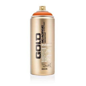 Show details for Montana Gold Acrylic Spray Paint S.2010 - SHOCK ORANGE Picture of Montana Gold Acrylic Spray Paint S.2010 - SHOCK ORANGE