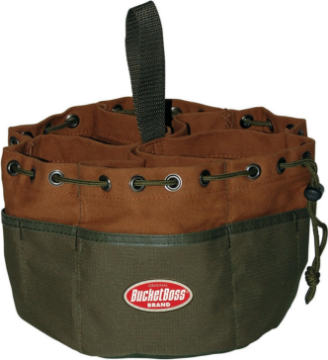 Show details for large Nail Bag - green canvas Picture of large Nail Bag - green canvas