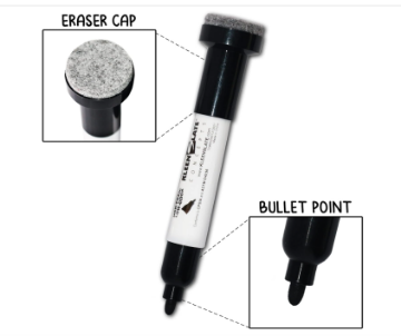 Show details for Dry Erase Pen and Eraser - Large /asst colors Picture of Dry Erase Pen and Eraser - Large /asst colors